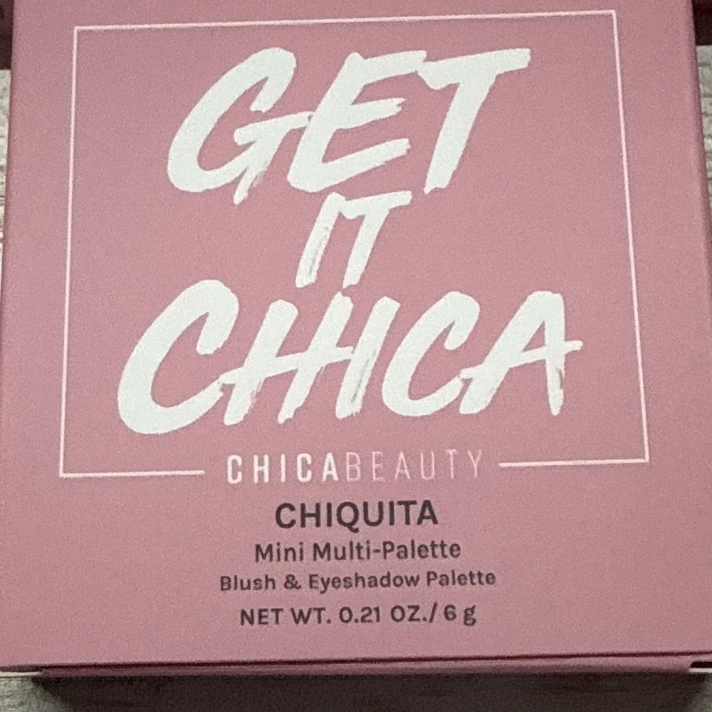 3x Chica Beauty Get It Chica‎ Mini 5 Eyeshadow & 1 Blush Multi Palette travel